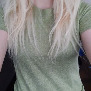 nike green athletic dri fit shirt NWOT